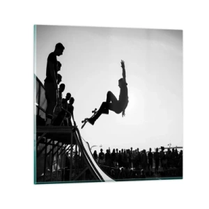 Obraz na skle - Hrdinové a diváci - 50x50 cm