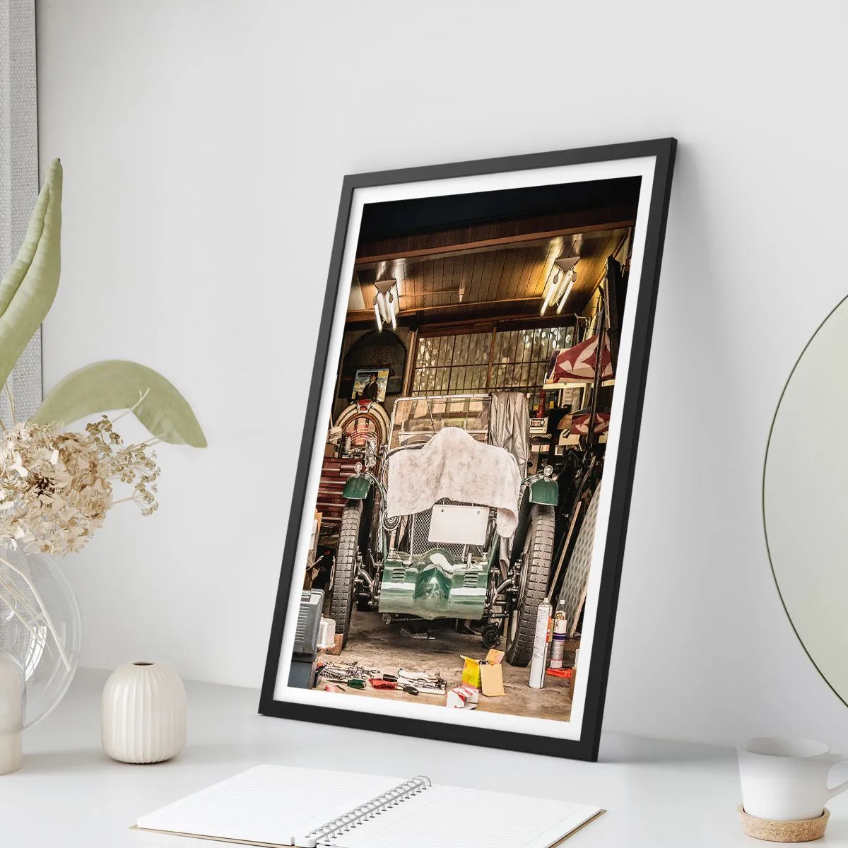 Plakát v černém rámu - Zpět do minulosti - 70x100 cm