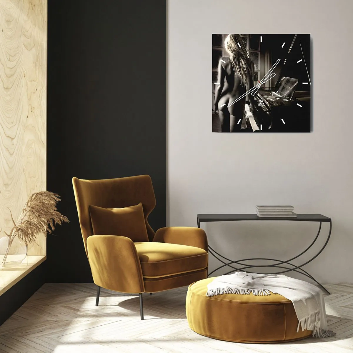 Nástěnné hodiny - Dokonalá harmonie večera - 40x40 cm