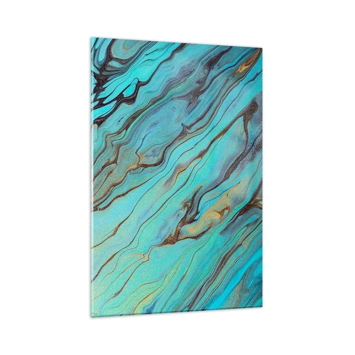 Obraz na skle - Tyrkysový příliv - 80x120 cm