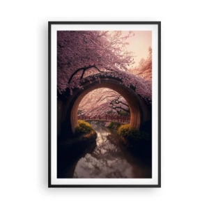 Plakát v černém rámu - Japonské jaro - 61x91 cm
