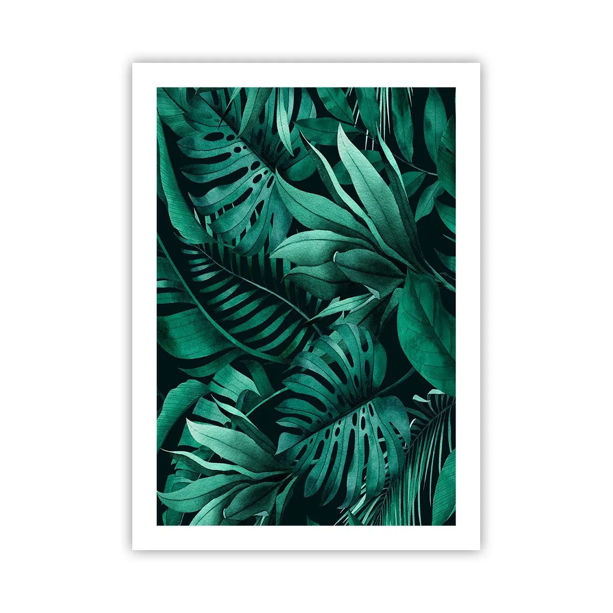 Plakát - Hloubka tropické zeleně - 50x70 cm