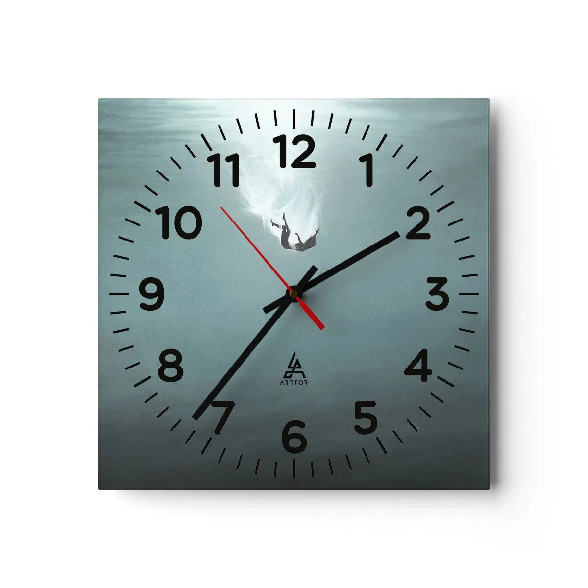 Nástěnné hodiny - V objetí oceánu - 40x40 cm