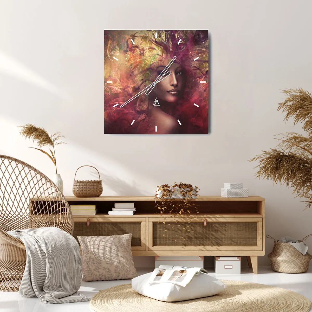 Nástěnné hodiny - Tady jsem! - 30x30 cm