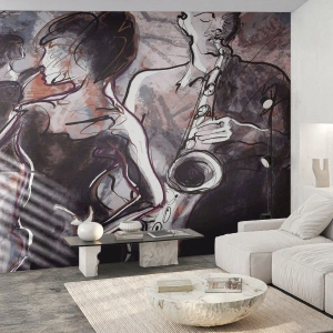 Fototapeta Samolepicí Deluxe Sticker - Rozplynout se v hudbě - Hudba, Jazz, Tanec - 250x175 cm