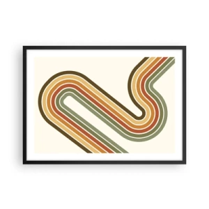 Plakát v černém rámu - Kličkování do cíle - 70x50 cm