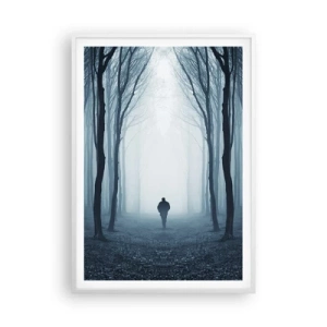 Plakát v bílém rámu - A všechno jednoduché a jasné - 70x100 cm