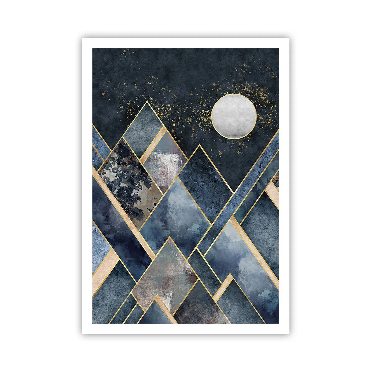 Plakát - Geometrická krajina - 70x100 cm