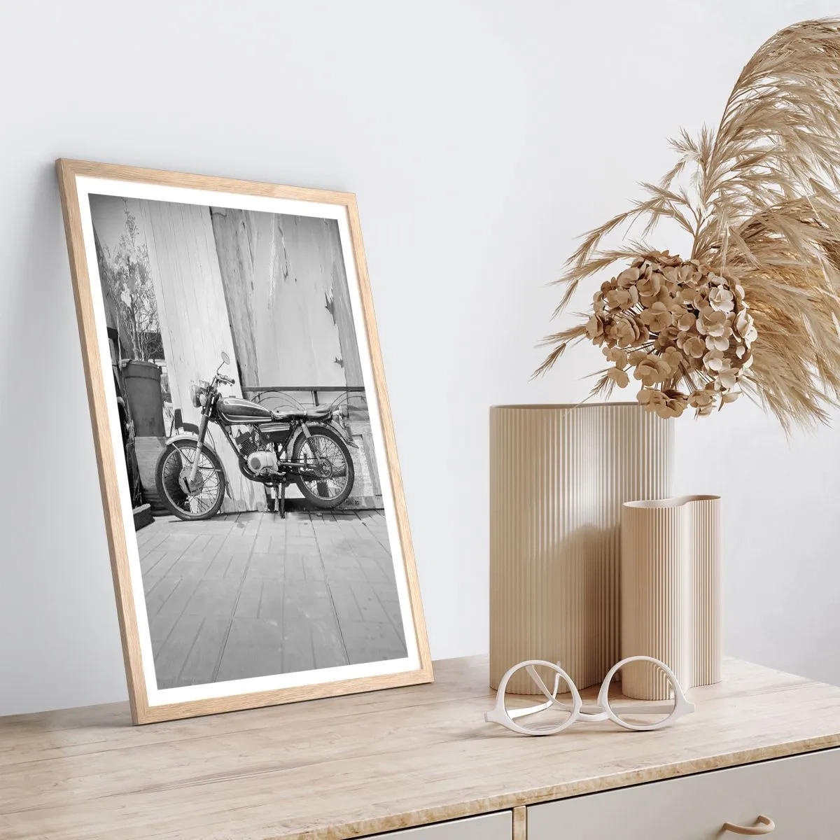 Plakát v rámu světlý dub - Klasika nade vše - 50x70 cm