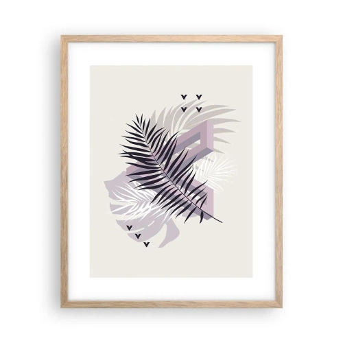 Plakát v rámu světlý dub - Stín stínu - 40x50 cm