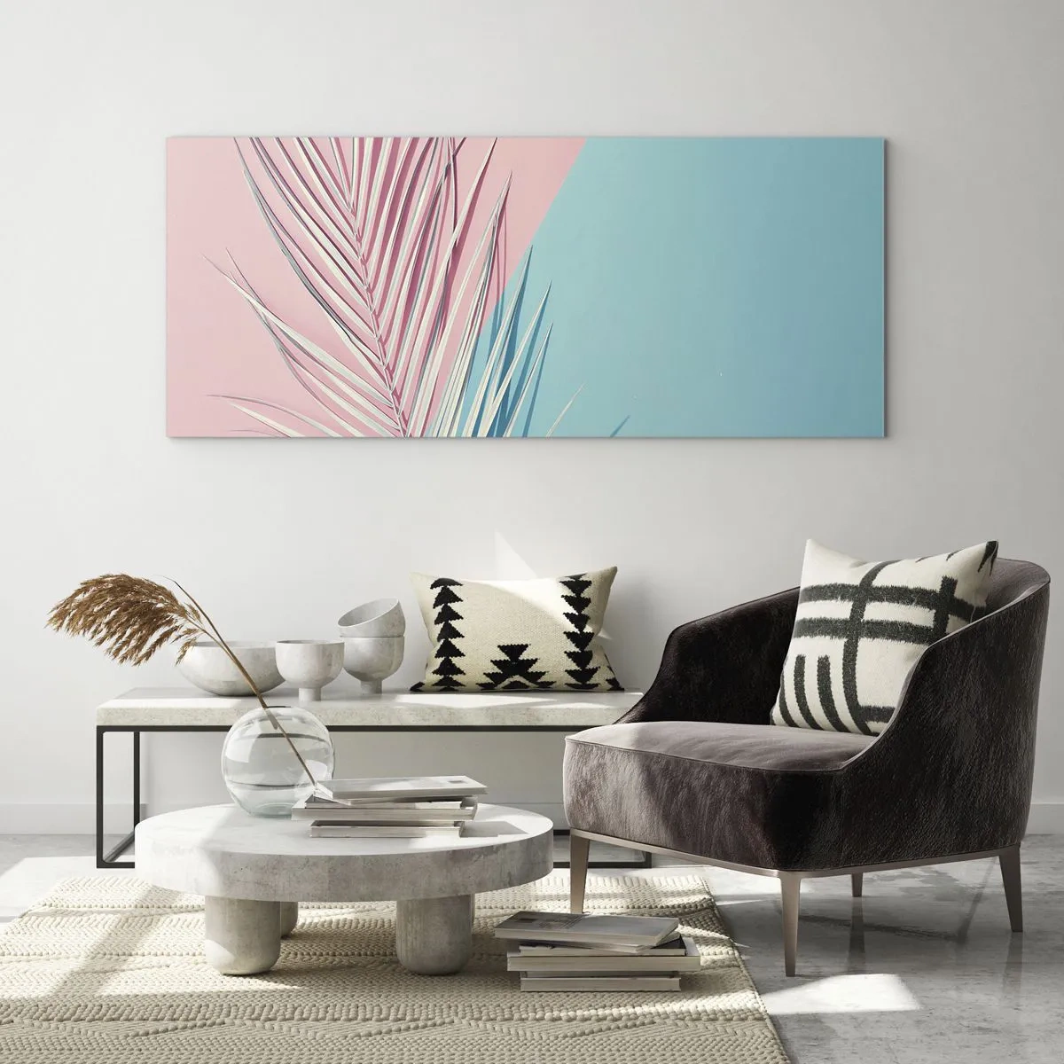 Obraz na skle - Tropický dojem - 100x40 cm