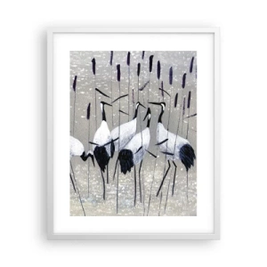 Plakát v bílém rámu - Mezi svými - 40x50 cm