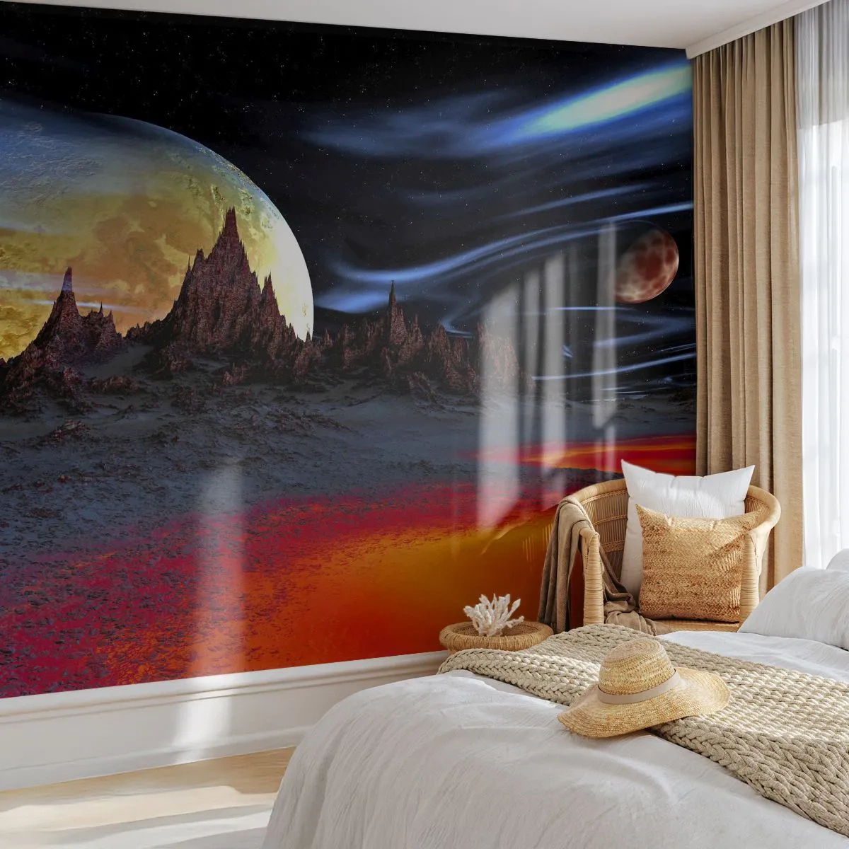 Fototapeta Samolepicí Deluxe Sticker - Neznámý svět - Abstrakce, Kosmos, 3D - 250x175 cm