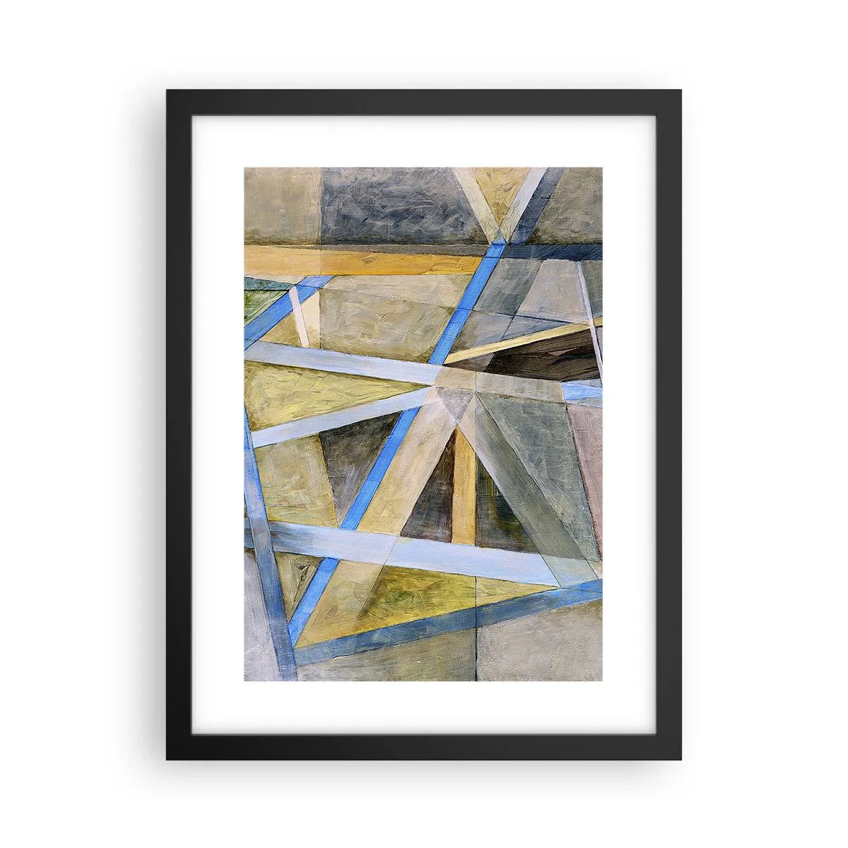 Plakát v černém rámu - Přímo nebo diagonálně? - 30x40 cm