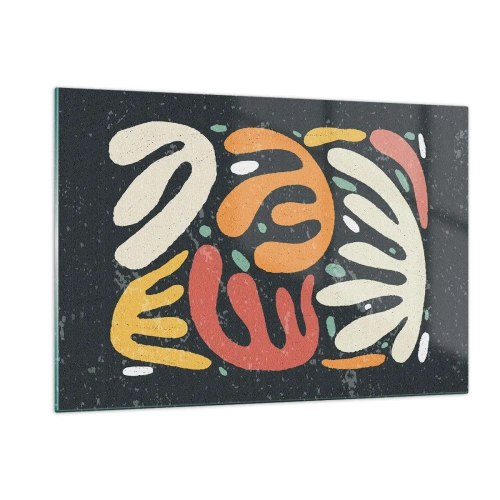 Obraz na skle - Kompozice – hned tě chytím - 120x80 cm