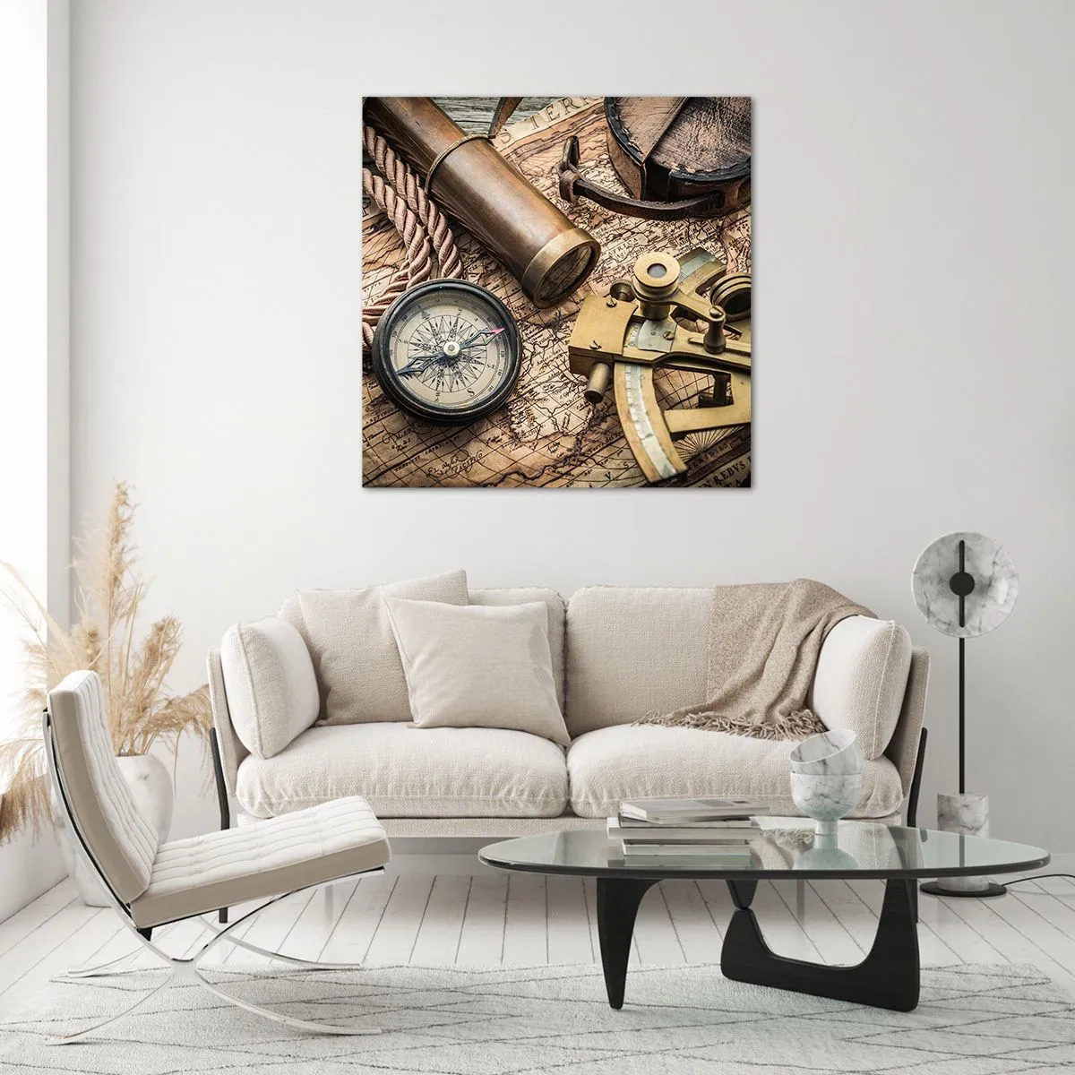 Obraz na skle - Urči směr - 70x70 cm