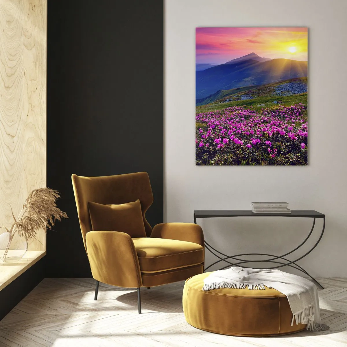 Obraz na skle - …A kolem voní kosodřevina a voní byliny - 50x70 cm