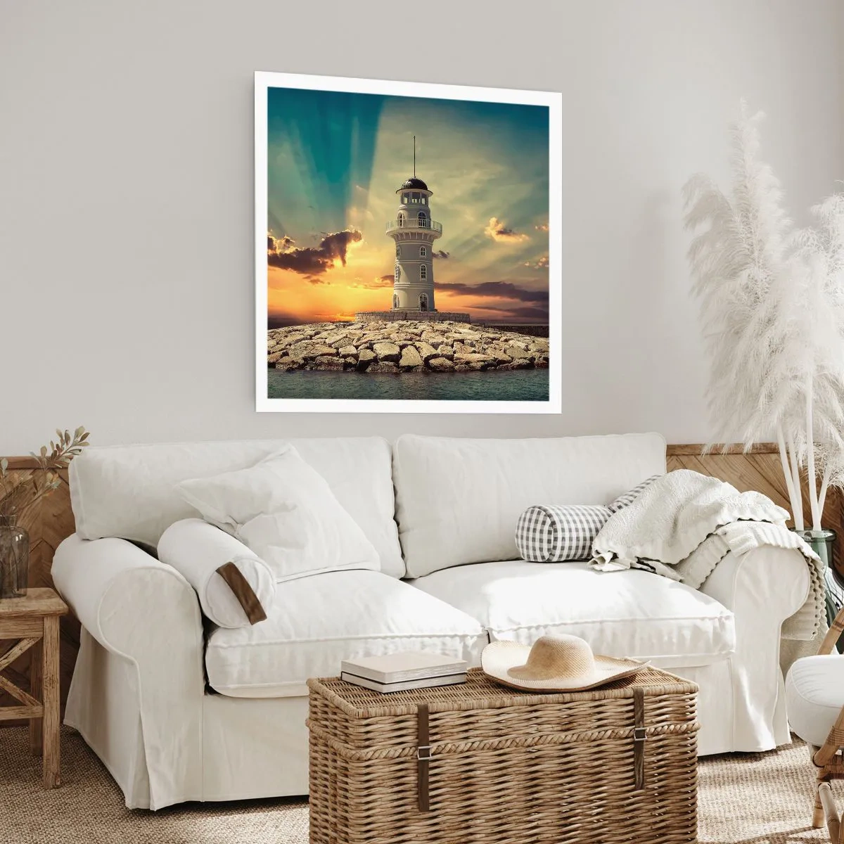 Plakát - Světlo - Dobro - Krása - 40x40 cm