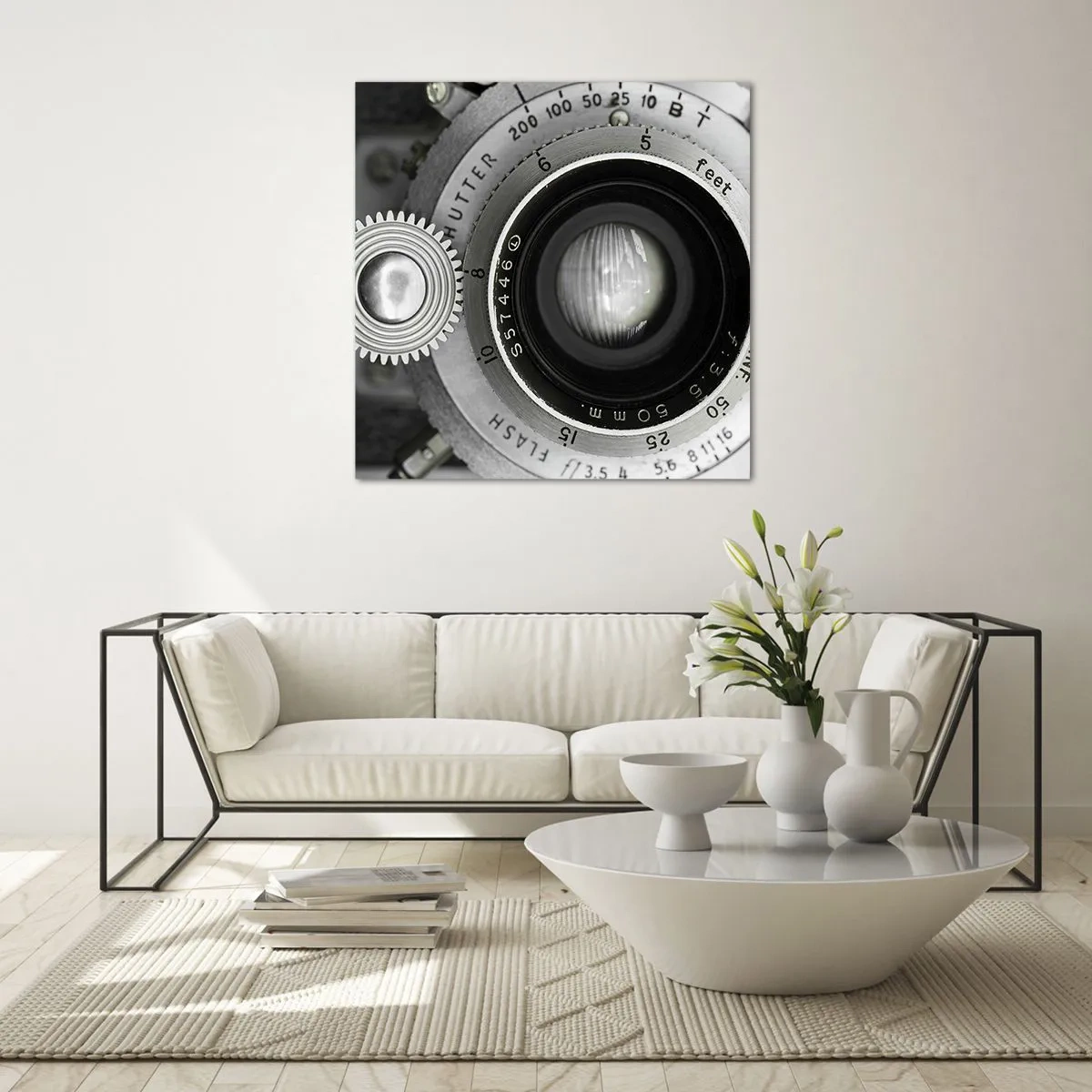 Obraz na skle - Příběh o Hollywoodu - 60x60 cm