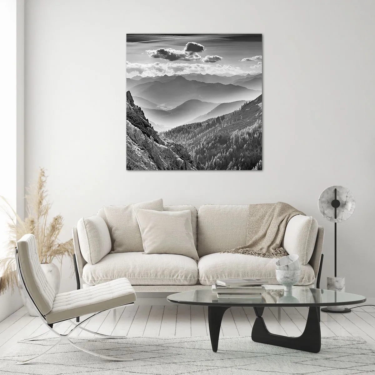 Obraz na skle - Až k obzoru - 50x50 cm