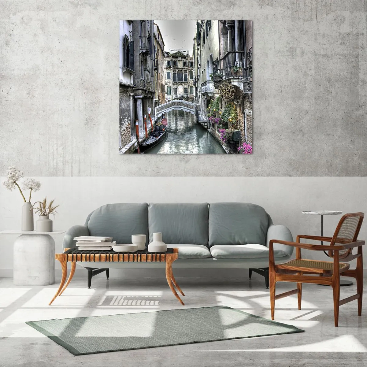 Obraz na skle - Od staletí v tichém zamyšlení - 30x30 cm