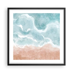 Plakát v černém rámu - Abstrakce mraků - 50x50 cm