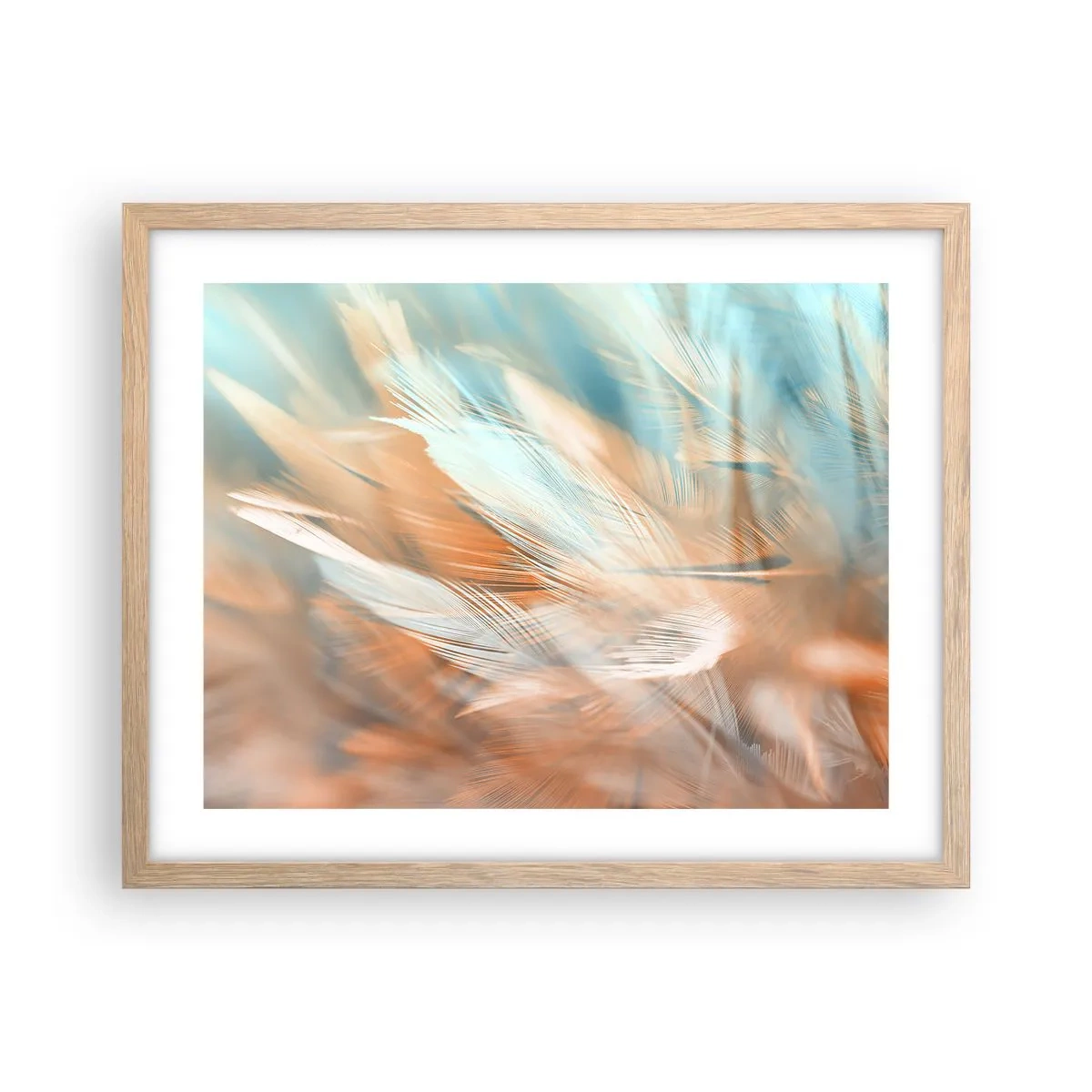 Plakát v rámu světlý dub - V krajině něhy - 50x40 cm