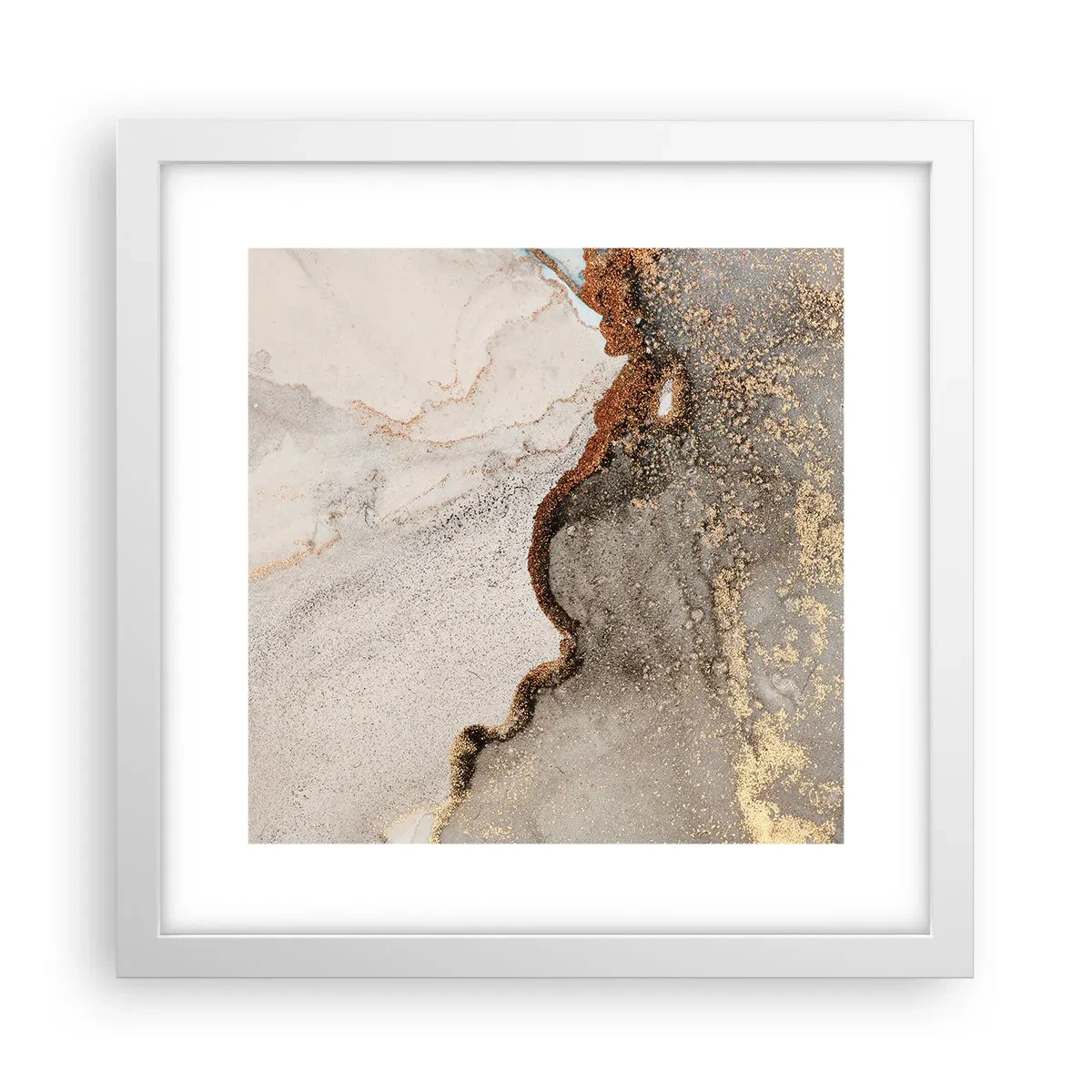 Plakát v bílém rámu - Na hranici barev - 30x30 cm