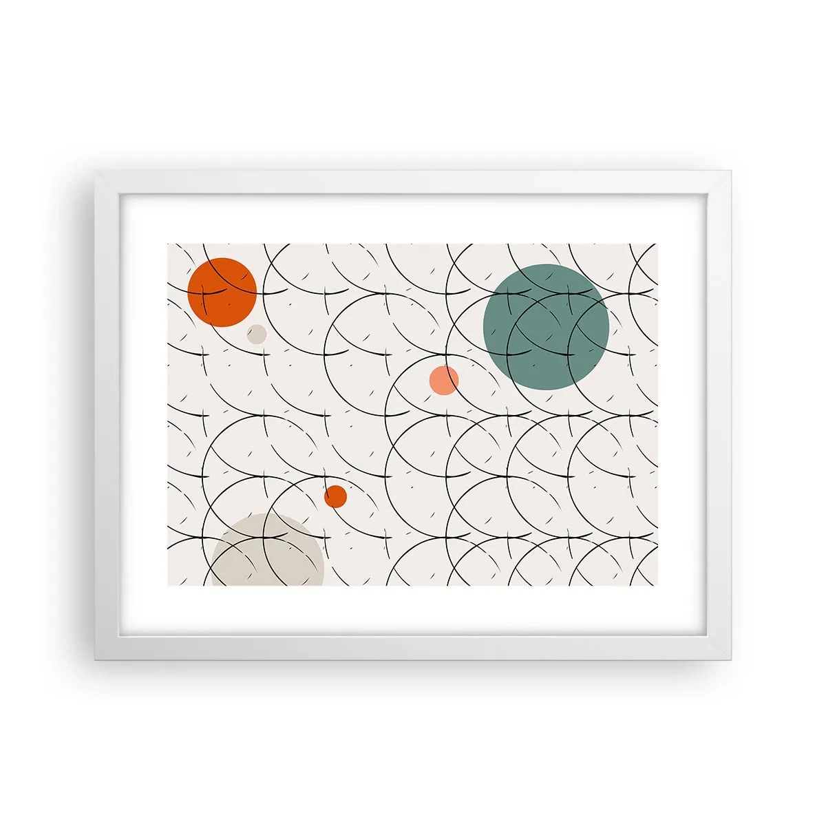 Plakát v bílém rámu - V duchu pop-artu - 40x30 cm