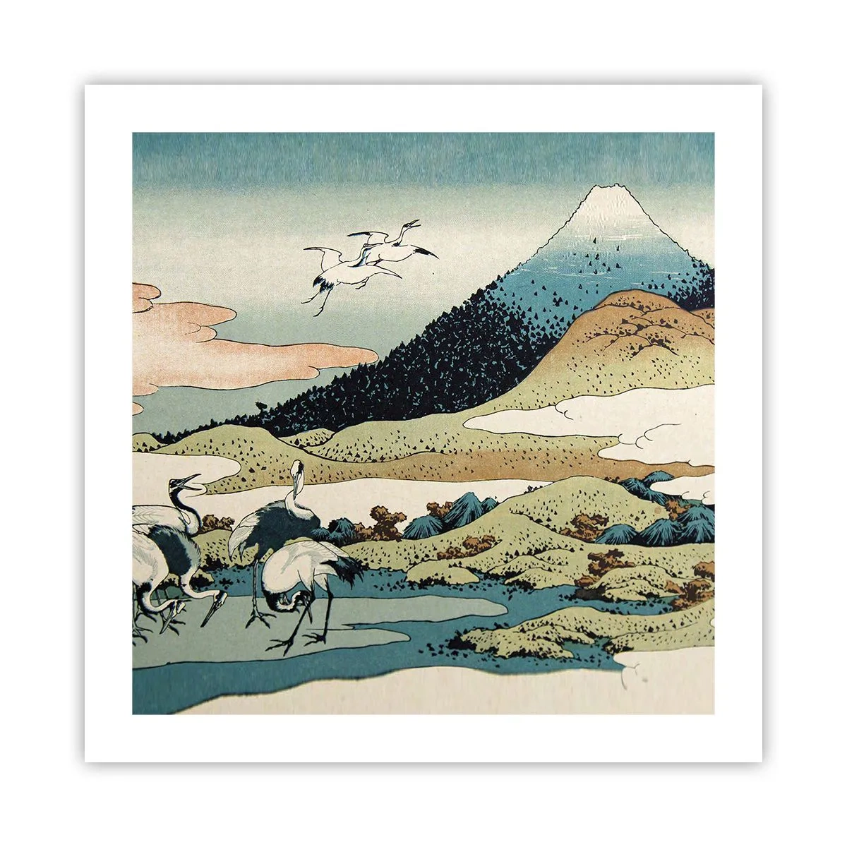 Plakát - V japonském duchu - 50x50 cm