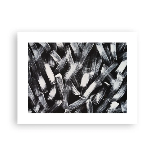 Plakát - Abstrakce v industriálním duchu - 40x30 cm