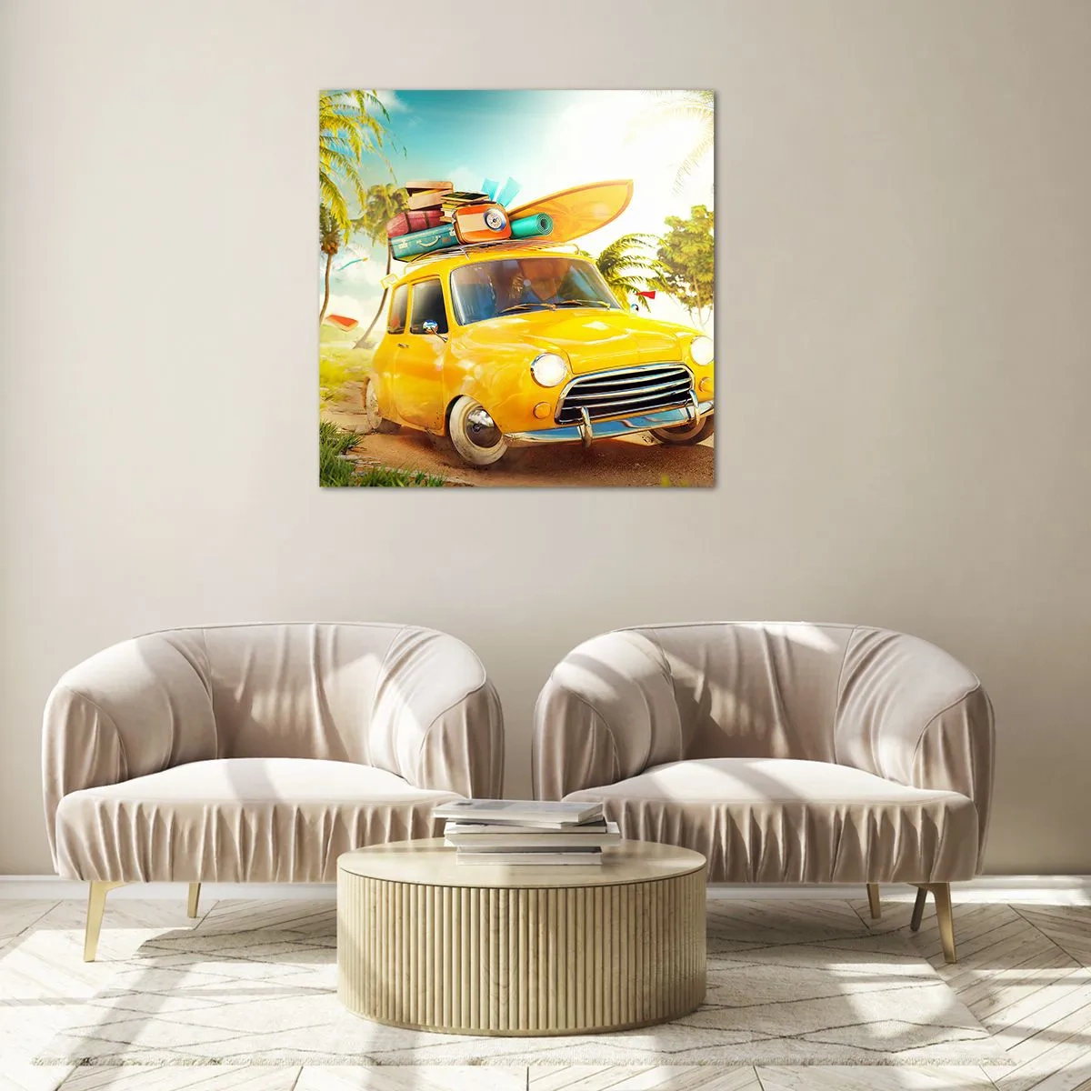 Obraz na skle - Cesta pro více než jeden úsměv - 30x30 cm