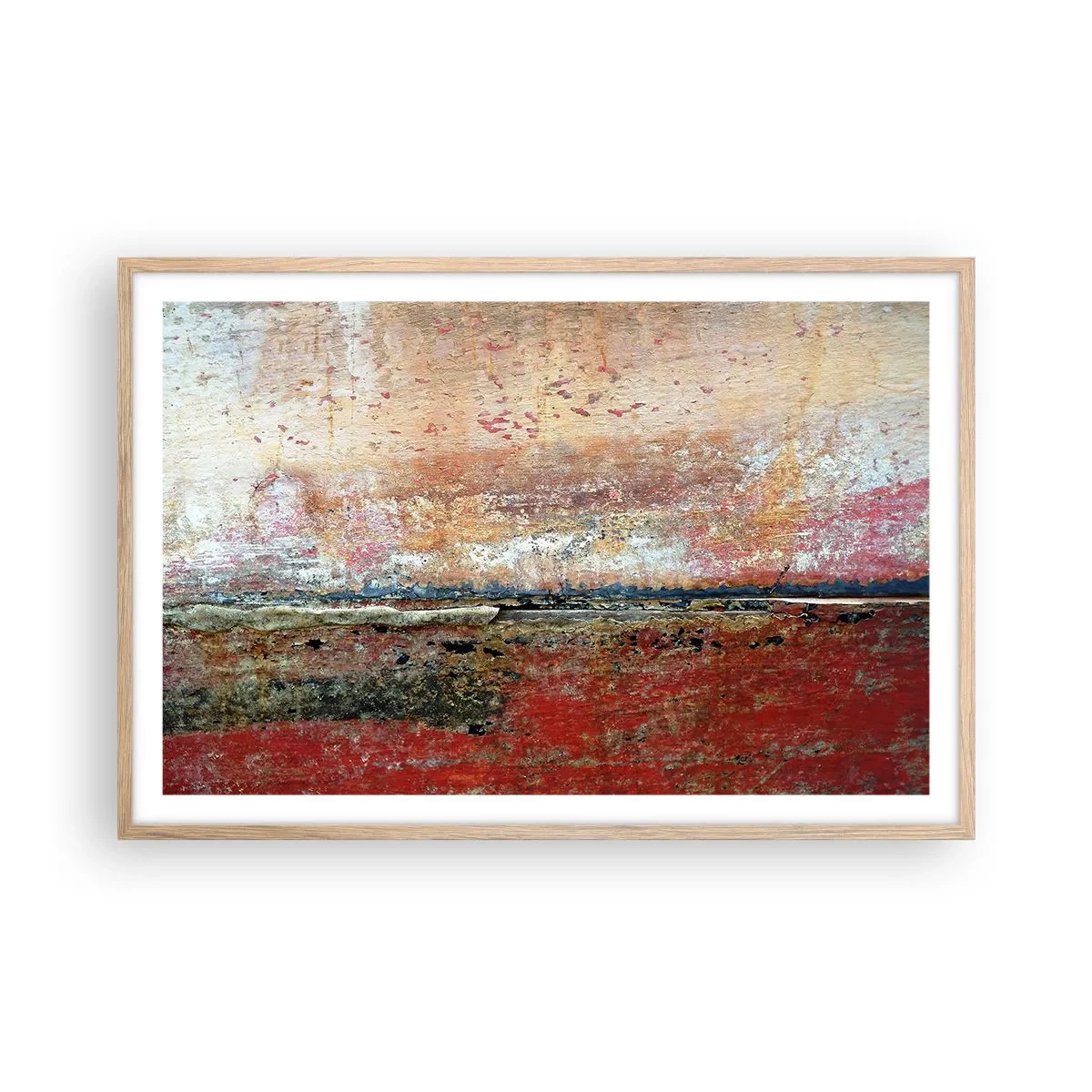 Plakát v rámu světlý dub - Možná je to moře - 91x61 cm