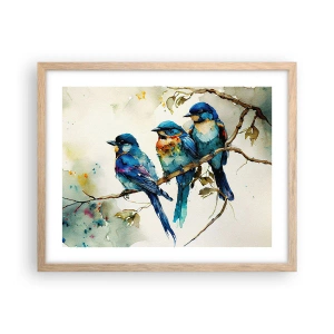 Plakát v rámu světlý dub - Urazil se? - 50x40 cm