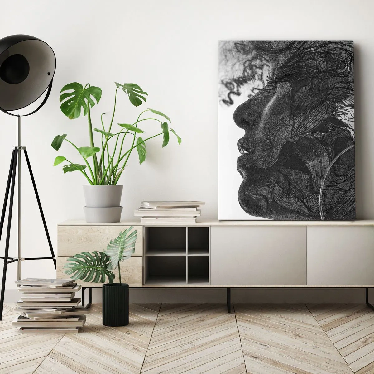 Obraz na plátně - Zapletená ve snech - 65x120 cm