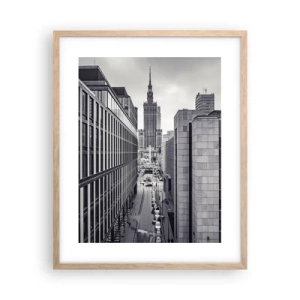 Plakát v rámu světlý dub - Varšavské údolí - 40x50 cm