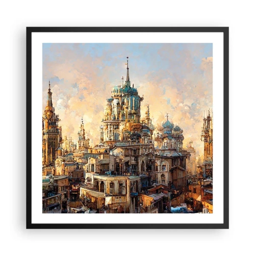 Plakát v černém rámu - Město měst - 60x60 cm