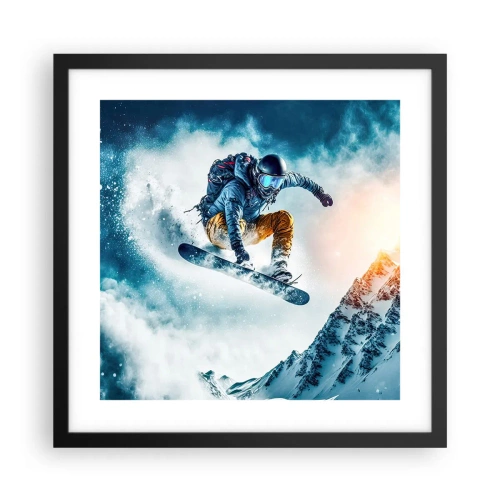 Plakát v černém rámu - Extrémní emoce - 40x40 cm