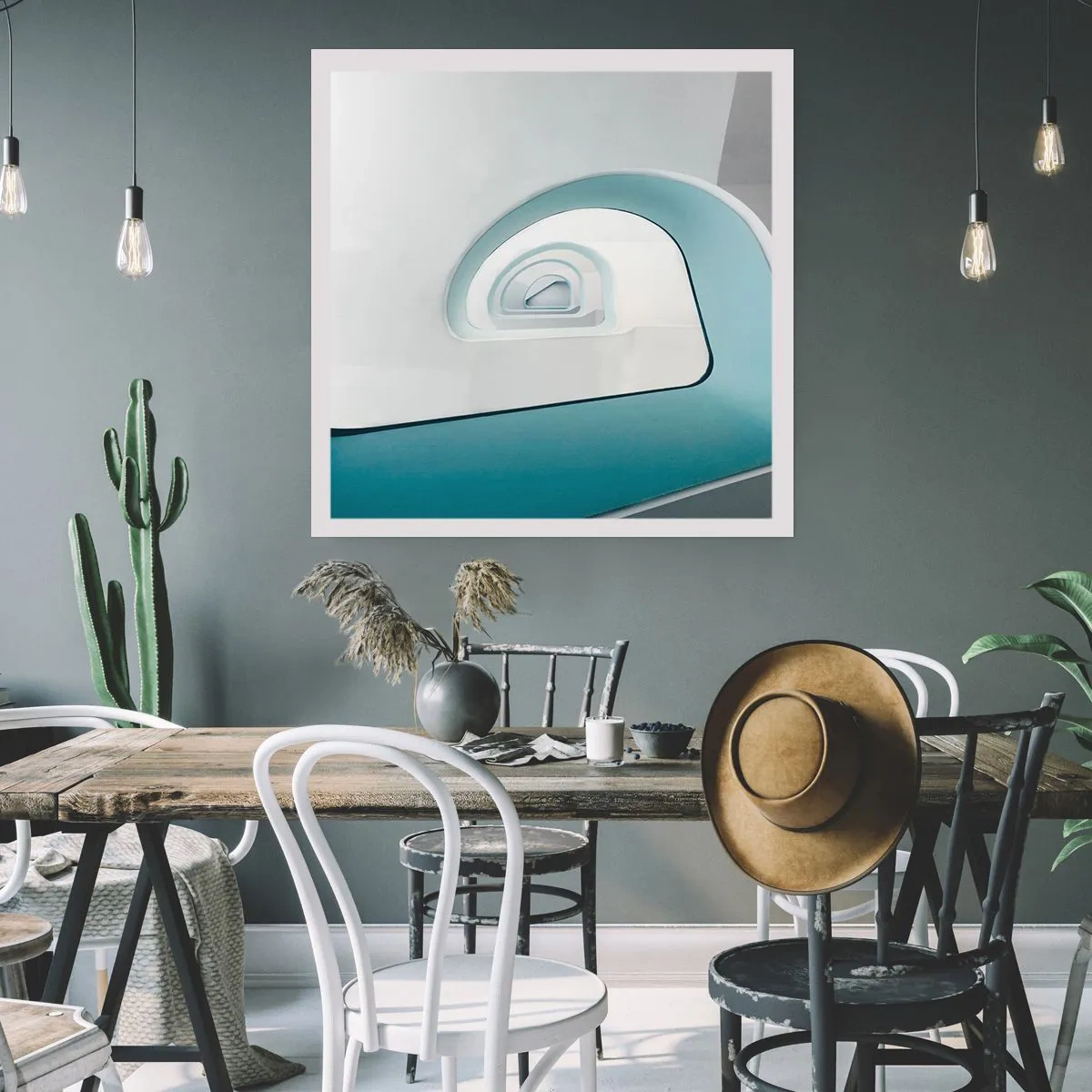 Plakát - Na dno modré - 60x60 cm