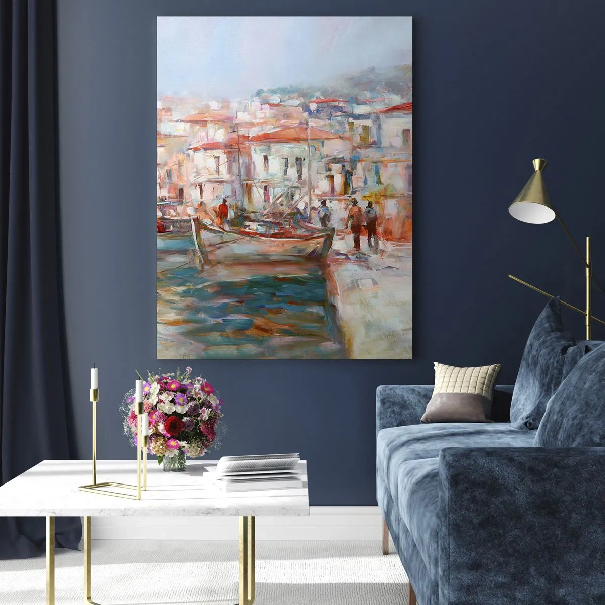 Obraz na skle - Pastelová dovolená - 50x70 cm