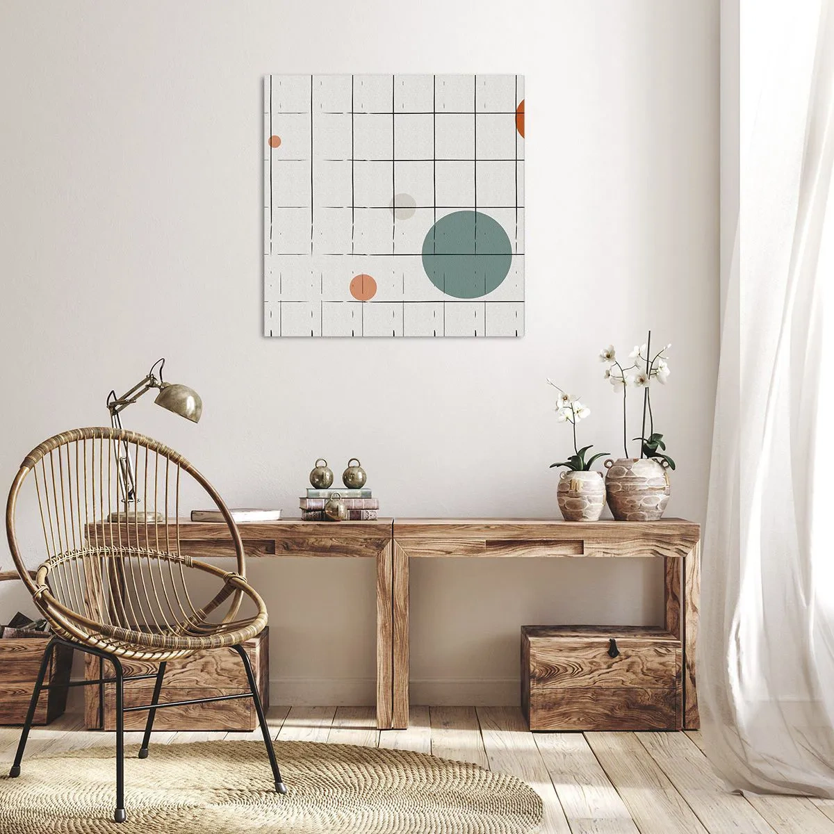 Obraz na plátně - V pasti. My nebo ony? - 50x50 cm
