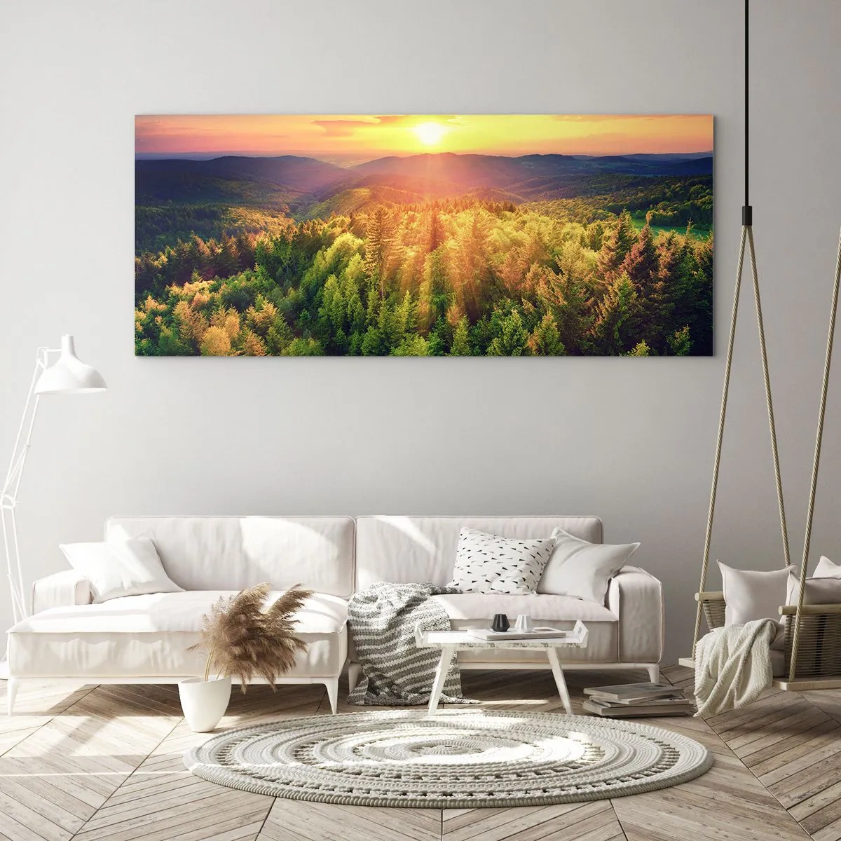 Obraz na skle - Vrcholky a vrcholy - 90x30 cm