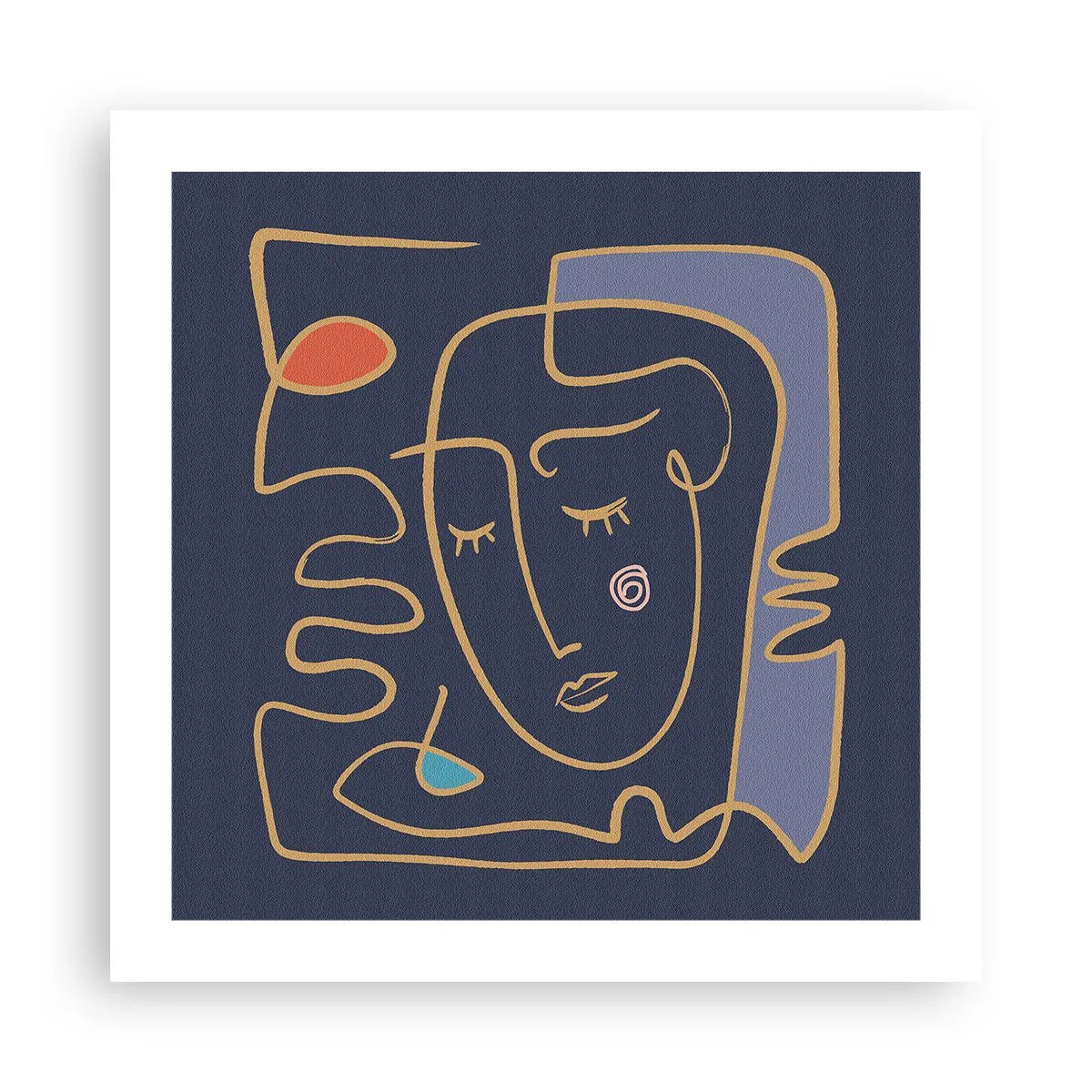 Plakát - V zádumčivosti - 50x50 cm