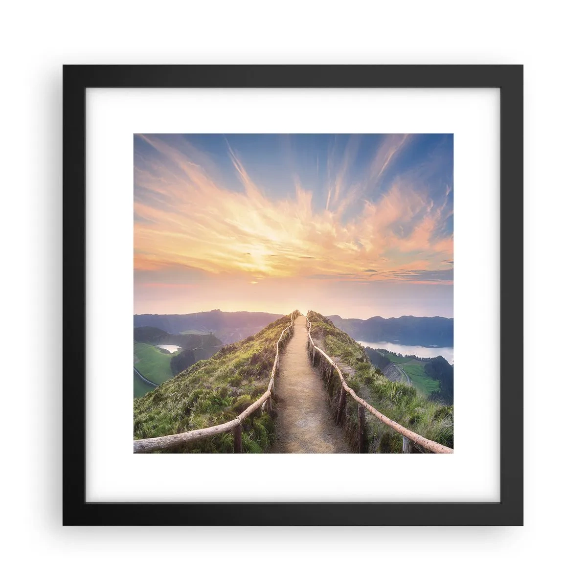 Plakát v černém rámu - Blízko nebe - 30x30 cm