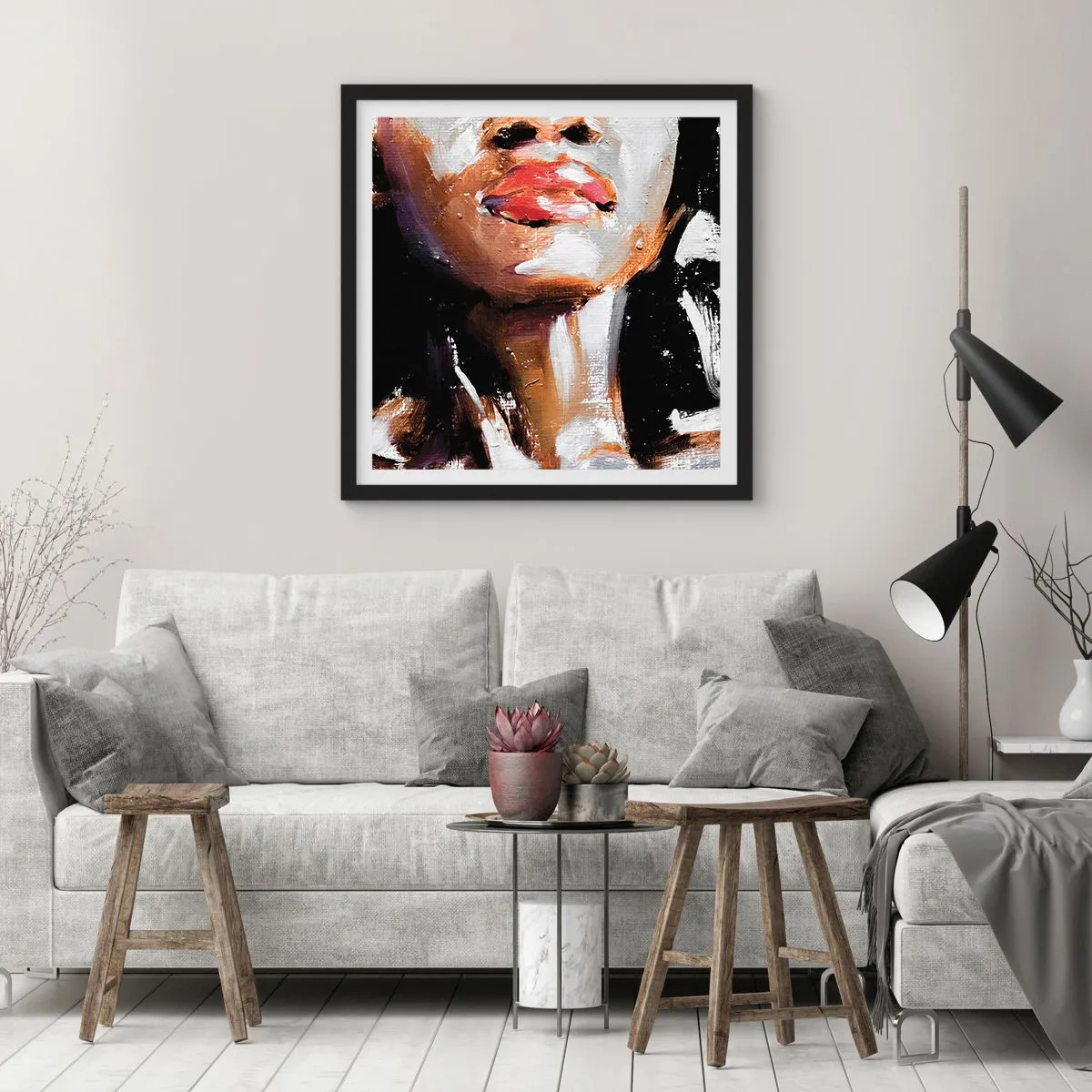 Plakát v černém rámu - Hrdost bez předsudků - 60x60 cm