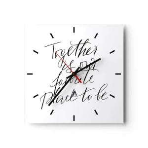 Nástěnné hodiny - Cítíte to také? - 40x40 cm