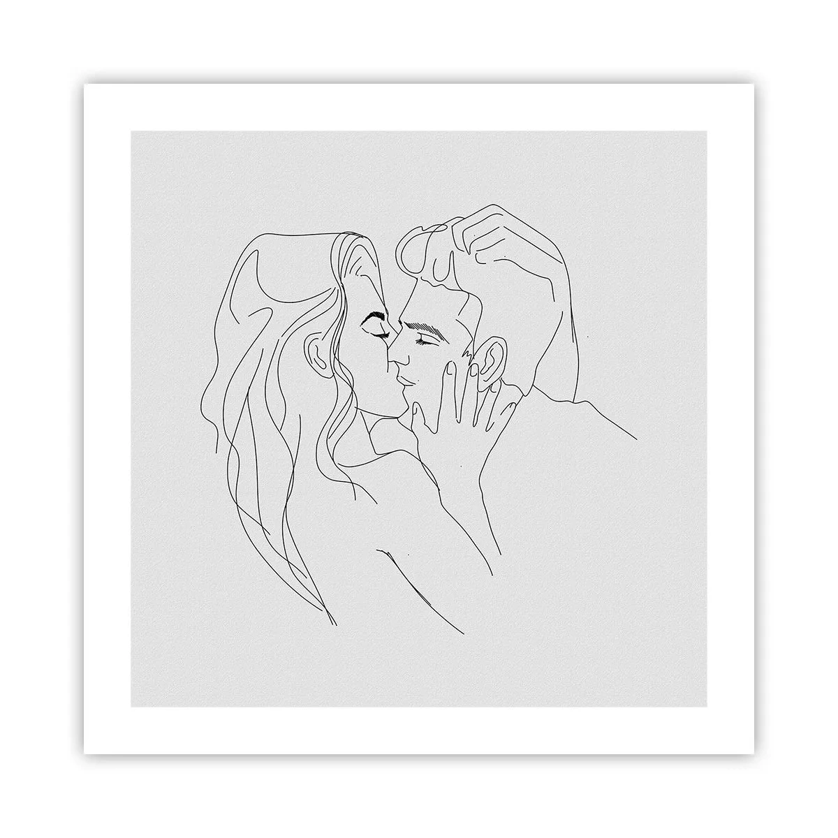 Plakát - Jedním tahem - 50x50 cm