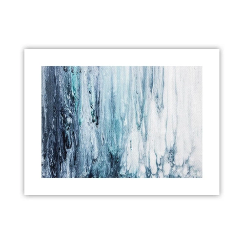 Plakát - Modré rampouchy - 40x30 cm