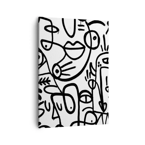 Obraz na plátně - Tváře a přeludy - 50x70 cm