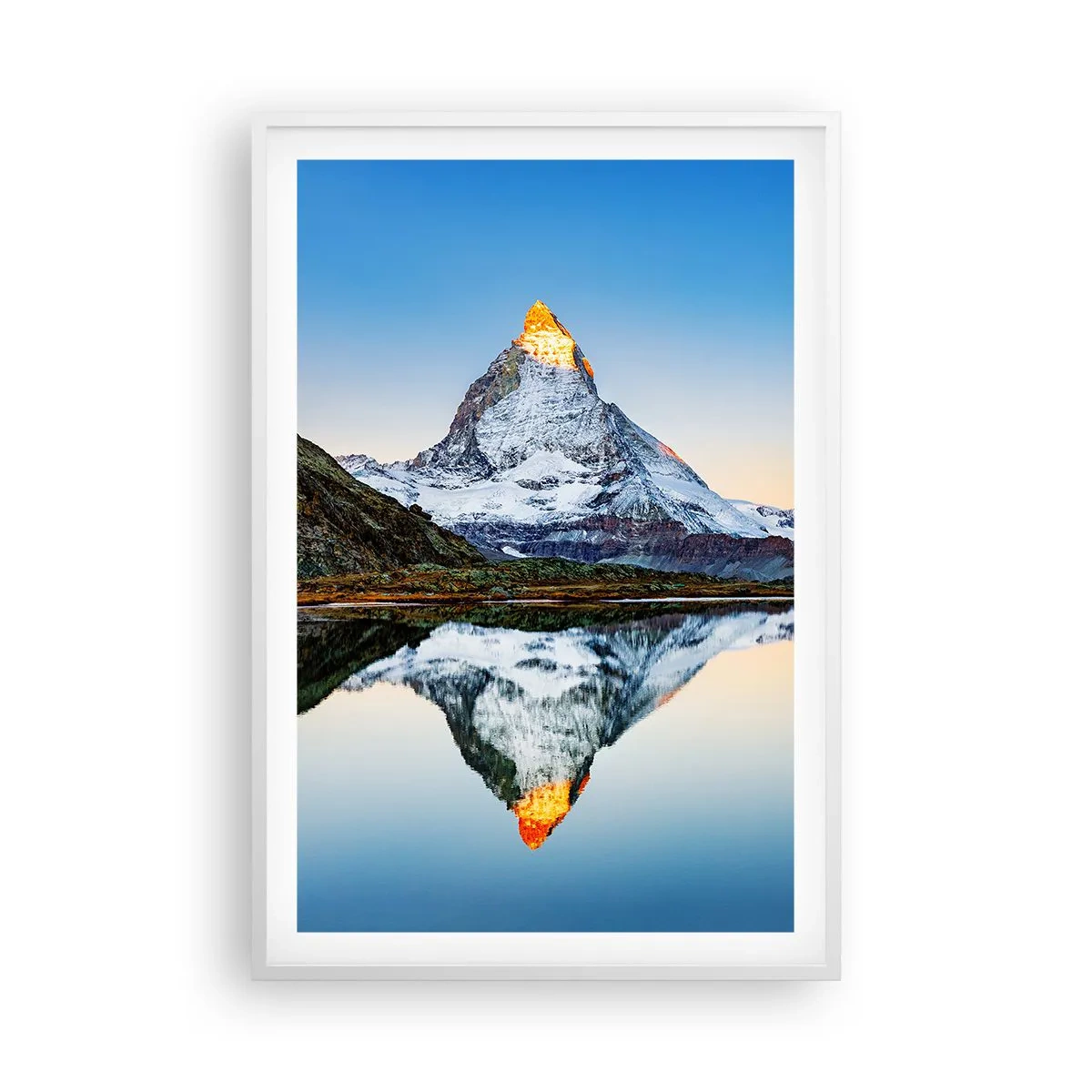 Plakát v bílém rámu - Dva světy - 61x91 cm